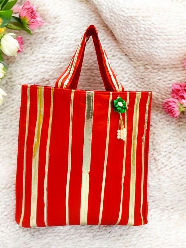 Valley Handicraft Beautiful Gota Work Hamper Bags (20pcs ) - Red, 20