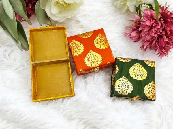 Valley Handicraft Beautiful Paan Printed Mdf Box 4*4 inch (5pcs ) - Mix Colour, 5