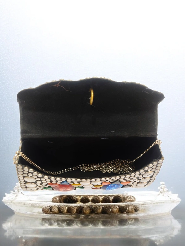 Valley Handicraft Metal New Shape Box Clutch (1pcs ) - Mix colour, 1