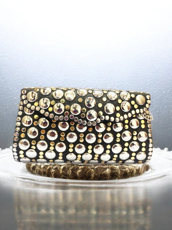 Valley Handicraft Metal New Shape Box Clutch (5pcs ) - Mix colour, 5