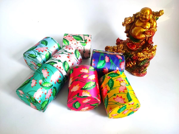 Valley Handicrafts  (4 Inch) Pichwai Print  Chudi Bangles Box/  Bangles Organiser for Women | Bangle Box Storage For Women /  Best Gifts Favours Giveaways &  Favours /Shagun  Return Gifts for Haldi  Mehendi Roka Wedding (5pcs ) - Mix Colour, 5