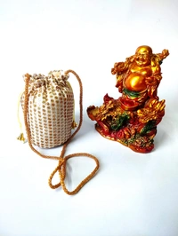 Valley Handicrafts  (7*4 Inch) Small Sequance Embroidery Silk Fabric Designer Base Potli Bags with Beads Handle for Women / Best Gifts Favours Giveaways &  Favours /Shagun Pouch Return Gifts for Haldi  Mehendi Roka Wedding (5pcs ) - Mix Colour, 5