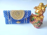 Valley Handicrafts (8*5 inch) Gota Patch Work Lehriya Fabric Clutches for Giffting Weddding envelopes for Wedding party Wallet Giftting Lifafa /  Best Gifts Favours Giveaways &  Favours /Shagun  Return Gifts for Haldi  Mehendi Roka Wedding (5pcs ) - Mix Colour, 5
