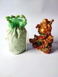 Valley Handicrafts  (9*5 Inch) Lucknowi chikankari Fabric Designer Base Potli Bags with Golden Ball Handle for Women / Best Gifts Favours Giveaways &  Favours /Shagun Pouch Return Gifts for Haldi  Mehendi Roka Wedding (5pcs ) - Mix Colour, 5