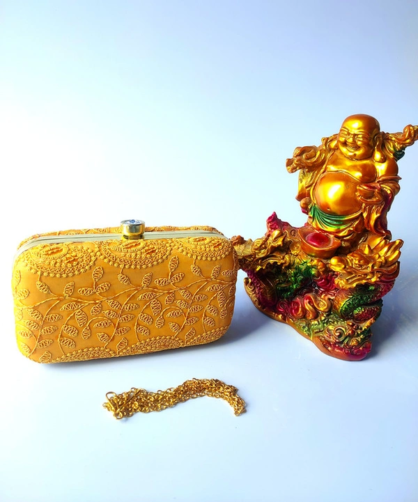 Valley Handicrafts  Lucknowi chikankari Metal Hand Clutches with Hanging Chain for Women / indian Style Evening Clutches ,Stylish Purse For Parties & Wedding ceremony Best Gifts Favours Giveaways &  Favours /Shagun Return Gifts for Haldi  Mehendi Roka Wedding (20pcs ) - Mix Colour, 20