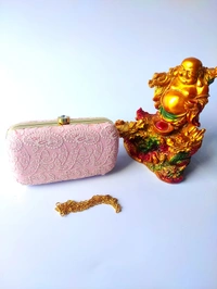 Valley Handicrafts  Lucknowi chikankari Metal Hand Clutches with Hanging Chain for Women / indian Style Evening Clutches ,Stylish Purse For Parties & Wedding ceremony Best Gifts Favours Giveaways &  Favours /Shagun Return Gifts for Haldi  Mehendi Roka Wedding (20pcs ) - Mix Colour, 20