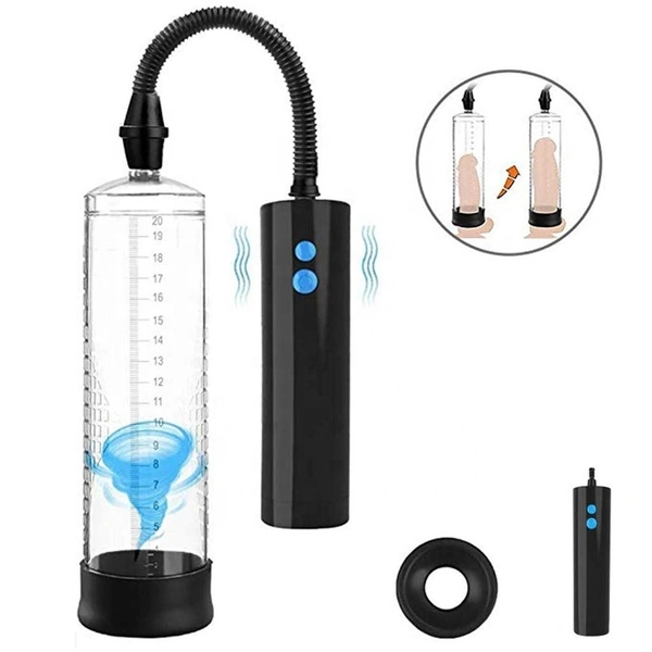 LED Vacuum Penis Pump Enlargement Penis Sleeve Enlarger Delay 