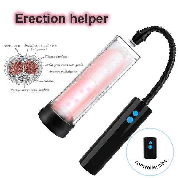 LED Vacuum Penis Pump Enlargement Penis Sleeve Enlarger Delay 