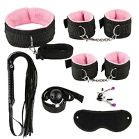 SM bondage restraint nylon 7 Pcs Bed Bondage Kit BDSM Fetish toy