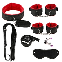 SM bondage restraint nylon 7 Pcs Bed Bondage Kit BDSM Fetish toy