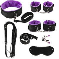 SM bondage restraint nylon 7 Pcs Bed Bondage Kit BDSM Fetish toy