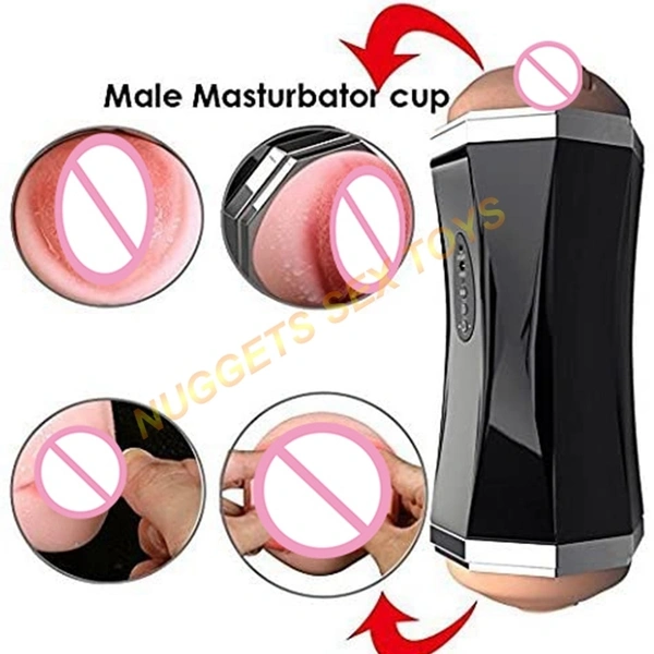 Adult Sex Love Suck Masturbator Cup Sex Toy for Man Masturbation Cup Double