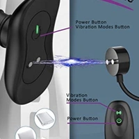 tt Plug, Silicone Rechargeable Anal Vibrator with Remote Control 6 Vibration 