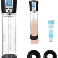 Penis Vacuum Pump with 4 Suction Intensities, Adorime Rechargeable Automatic High-Vacuum Penis Enlargement Extend