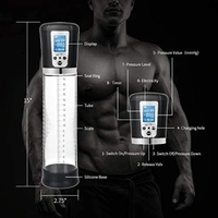 Penis Vacuum Pump with 4 Suction Intensities, Adorime Rechargeable Automatic High-Vacuum Penis Enlargement Extend