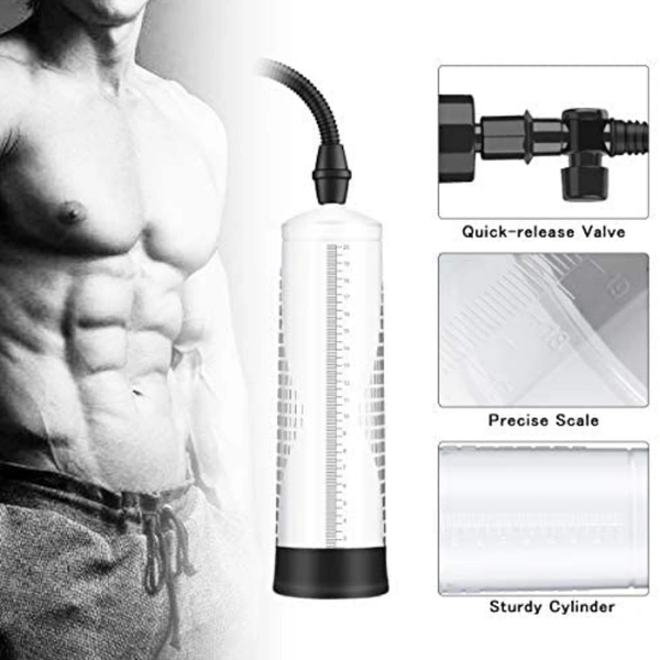 Penis Pump, BOMBEX Manual Penis Enlarger for Male Erection & Enhancement