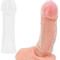 Silicone Penis Sleeves Reusable Condoms Cock Enlarger Penis Extender Prolong Erection