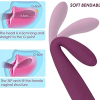 Vibrator - 8 Seconds to Orgasm Finger Shaped Waterproof Vibes for Women - 25 Vibrations Clitoris Nipple