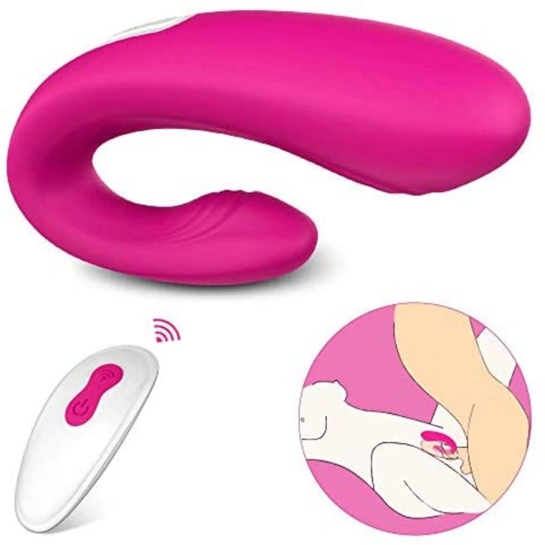 Rechargeable Clitoral & G-Spot Vibrator, Waterproof Couples Vibrator with 9 Powerful Vibrations, Wireless Remote Control 