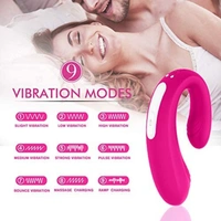 Rechargeable Clitoral & G-Spot Vibrator, Waterproof Couples Vibrator with 9 Powerful Vibrations, Wireless Remote Control 