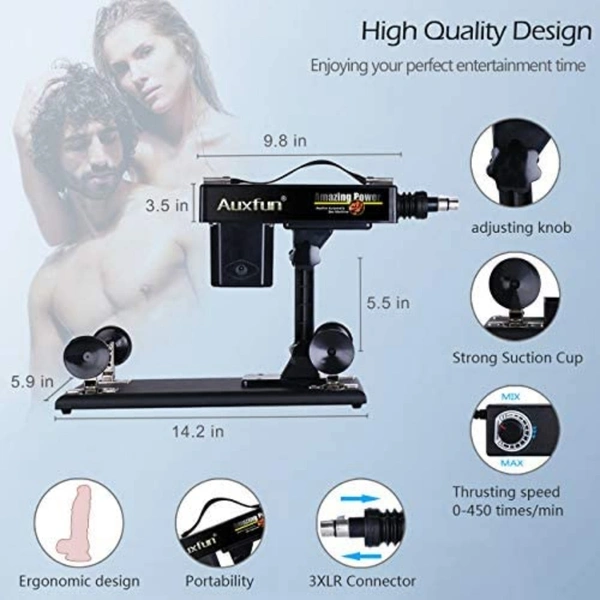 Machine Gun for Women with Different Sizes Lifelike Dildos Love Machine Fucking Machine for Female Adjustable Angle Control 