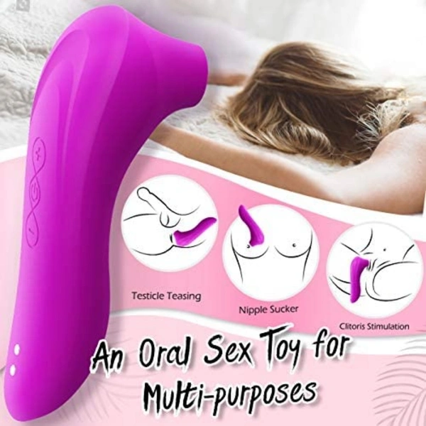  Sucking Vibrator, Nipple Suckers with 7 Suction & 5 Frequencies, Waterproof