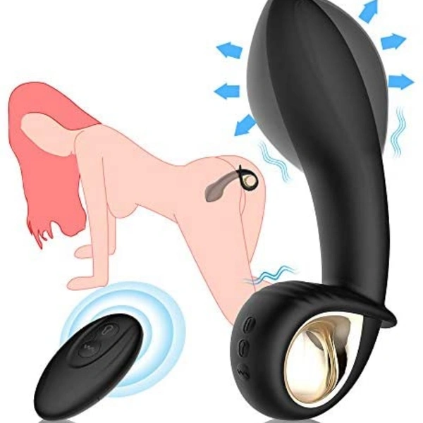 Anal Vibrator Automatic Inflatable Prostate Massager - Adorime Rechargeable Vibrating