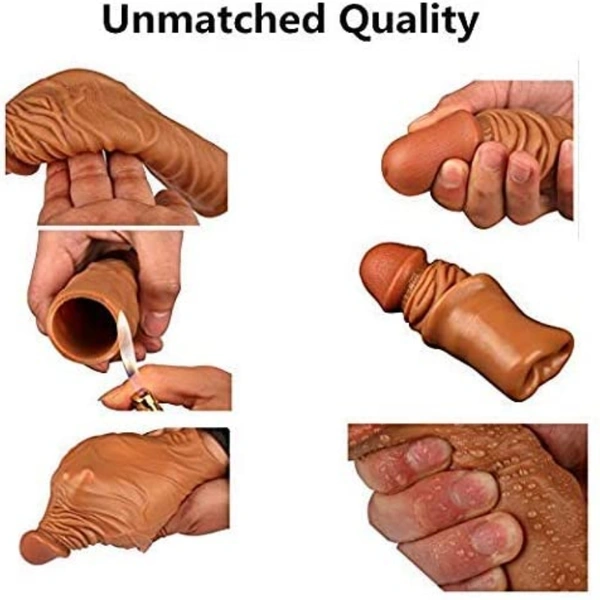 Size Matters 3" Extender Sleeve Flesh, 10.75"