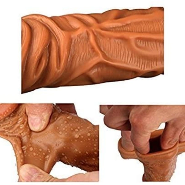 Size Matters 3" Extender Sleeve Flesh, 10.75"