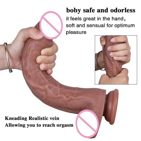 11.41inch Realistic Dildo Soft Silicone Huge Penis With Suction Cup Sex Toys for 