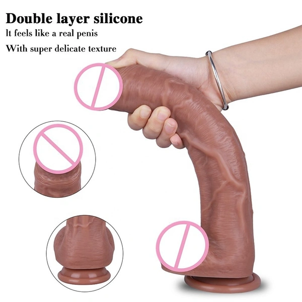 11.41inch Realistic Dildo Soft Silicone Huge Penis With Suction Cup Sex Toys for 