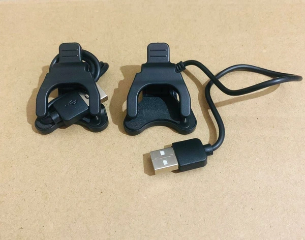 Clip Smart Watch Charging Cable (T500/T55/T55+) - Black, Free Size