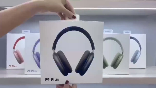P9 Plus Wireless Headphone (China Pack) - Black, Free Size