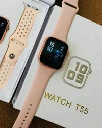 T55 Smart Watch, Series 6 - Pink, Free Size