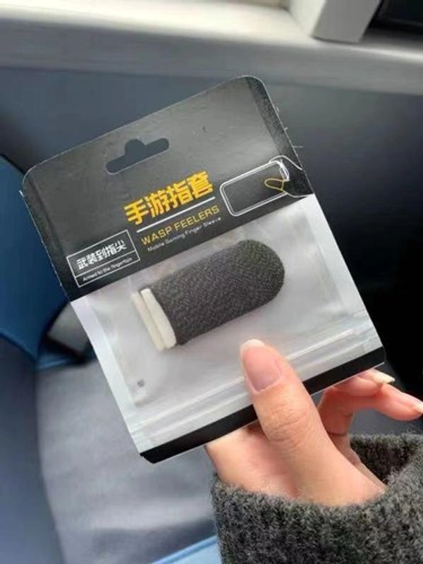 Pubg Sleeves For Mobile Use (4 Pcs Set) - Black, Free Size
