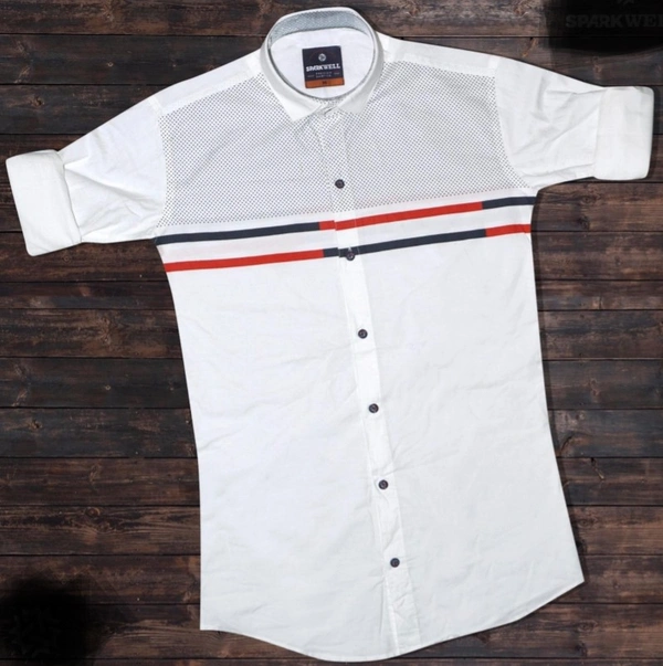 100% Cotton Shirt - White, M