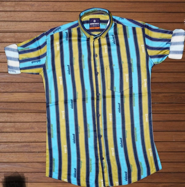 100% Cotton Shirts - Green, L