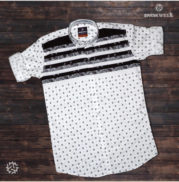 100% Cotton Shirts - White, M