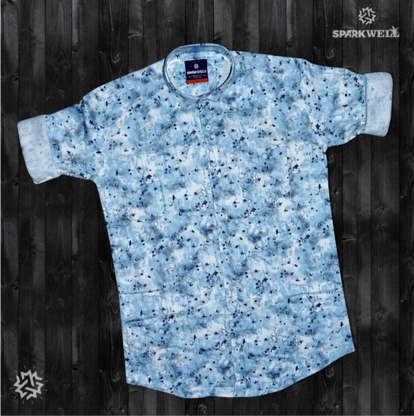 100% Cotton Shirts - Sky, XL