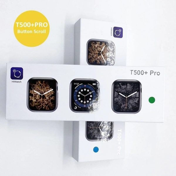 T500+ Pro Smart Watch - Black, Free Size