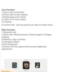T500+ Pro Smart Watch - Black, Free Size