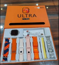 Ultra 7 In 1 Combo Set Smart Watch - Gray, Free Size