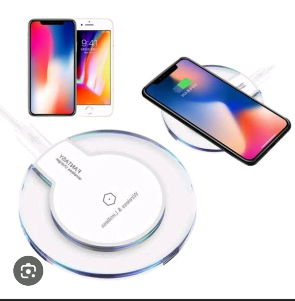 Fantacy Wireless Charging Pad - Free Size, Silver
