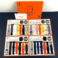 7 In 1 Ultra Smart Watch Combo Set - Free Size, Gray