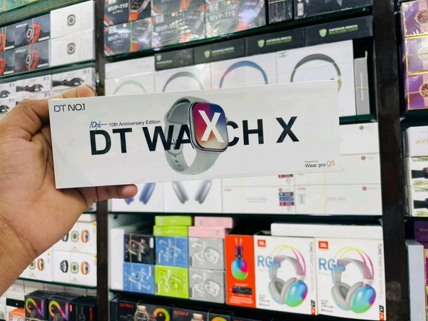 DT Watch X, Latest Waterproof Smart Watch - Free Size, Black