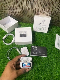Airpods Pro ANC/ENC With Touch Display  - Free Size, White
