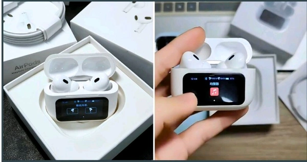 Airpods Pro ANC/ENC With Touch Display  - Free Size, White