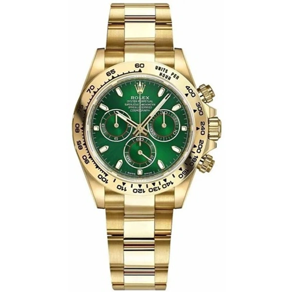 Rolex Daytona Automatic Gold Chain Green Dial (Refurbished)