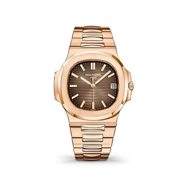 Marvellous Patek Philippe Brown Rose Gold Full Metal Men's Watch