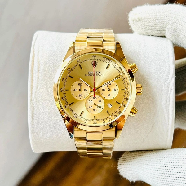 ROLEX MENSFULL GOLD METAL BELT